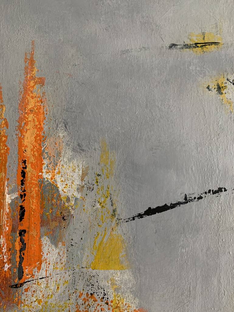 Original Abstract Expressionism Abstract Painting by Flavia Birsan