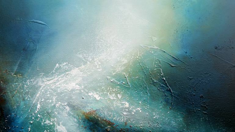 Original Abstract Seascape Painting by Miles Johal