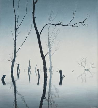 Print of Photorealism Landscape Paintings by Serghei Braga