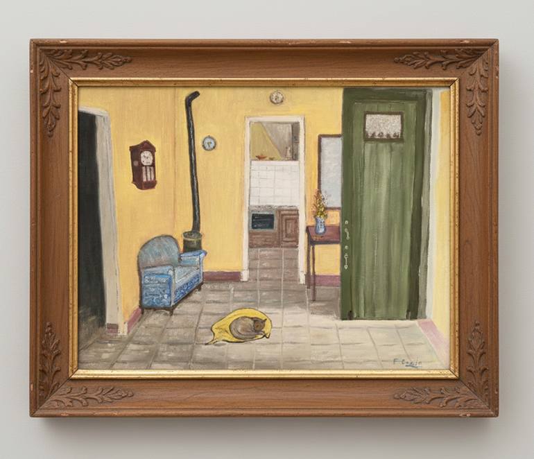 Original Expressionism Cats Painting by Ferran Gomila