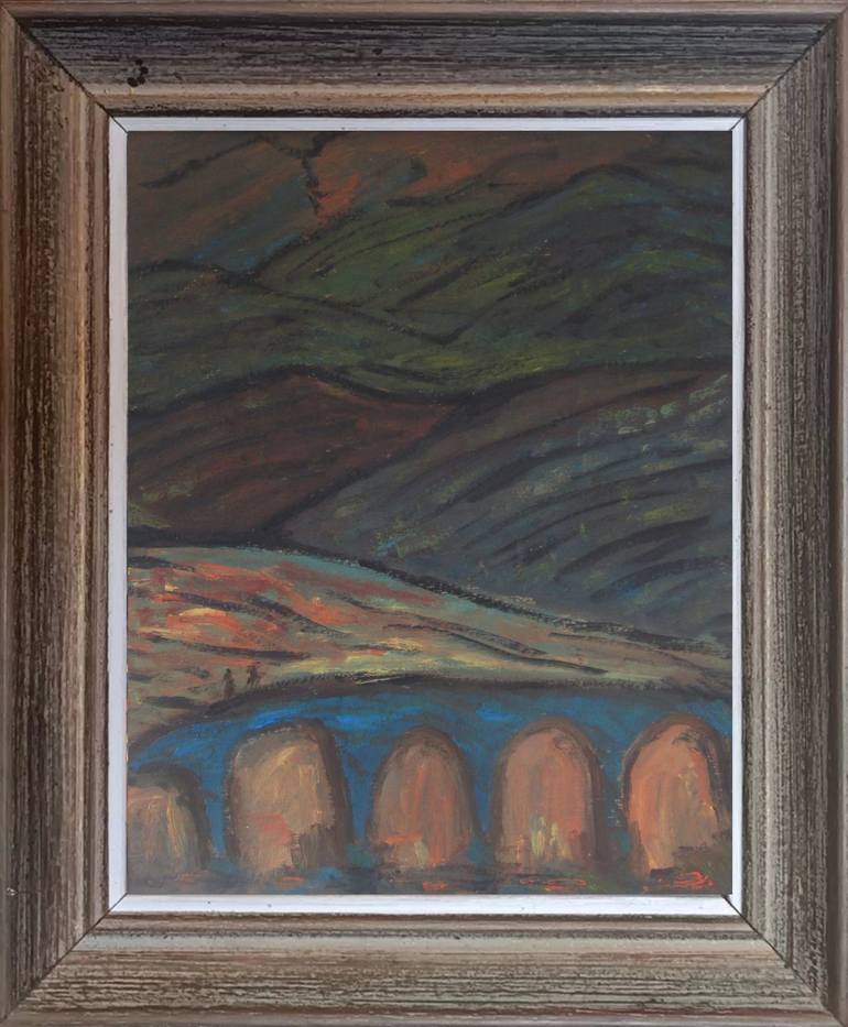 Original Expressionism Landscape Painting by Ferran Gomila