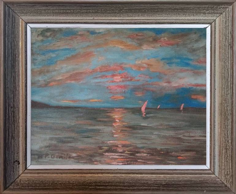 Original Expressionism Seascape Painting by Ferran Gomila