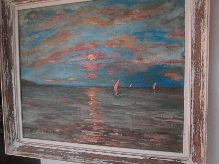 Original Expressionism Seascape Painting by Ferran Gomila