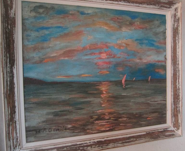 Original Expressionism Seascape Painting by Ferran Gomila