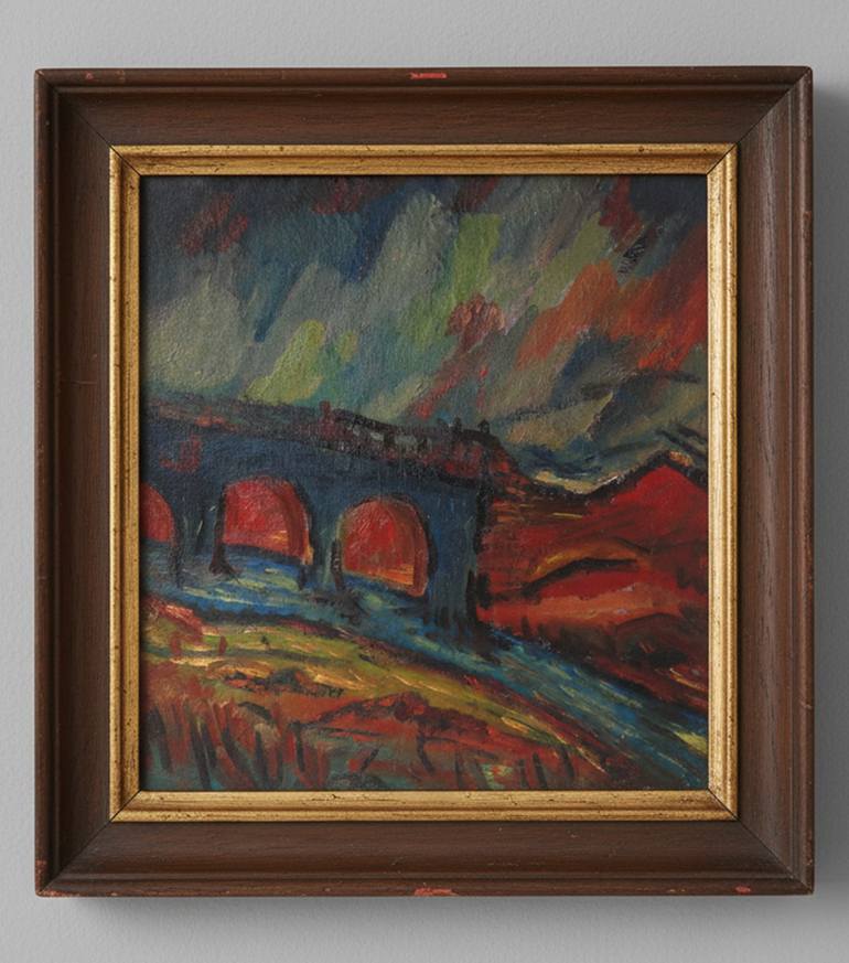 Original Expressionism Landscape Painting by Ferran Gomila
