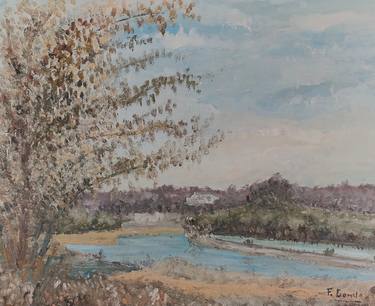 Original Impressionism Landscape Painting by Ferran Gomila