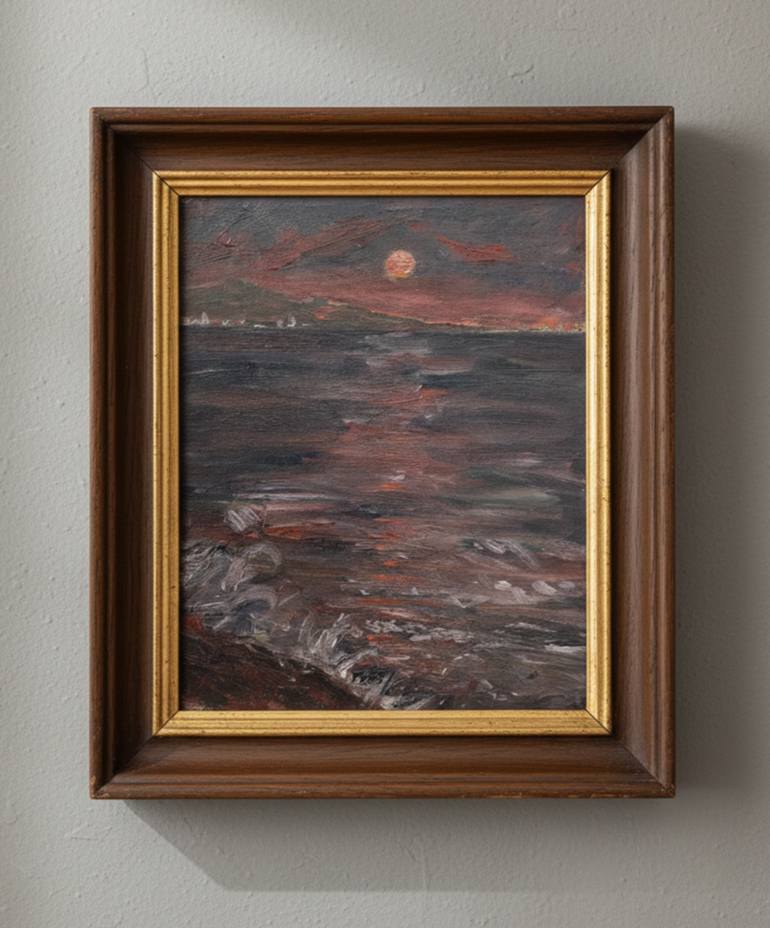 Original Expressionism Seascape Painting by Ferran Gomila