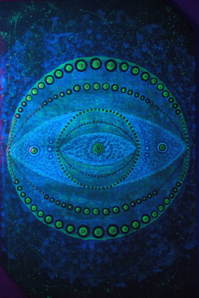 Original Conceptual Geometric Painting by Dario Faraon