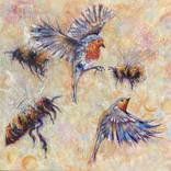The Flicker Dance- Robins & Bees by Jill Temporal BA Hons