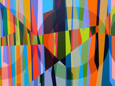 Original Abstract Geometric Paintings by Patrick Schmidt