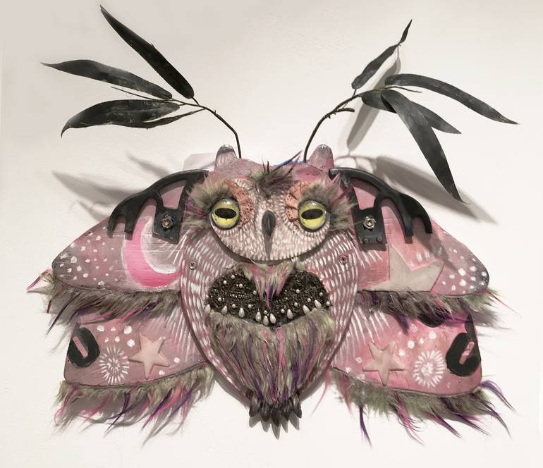 Pink Moth Owl - Print