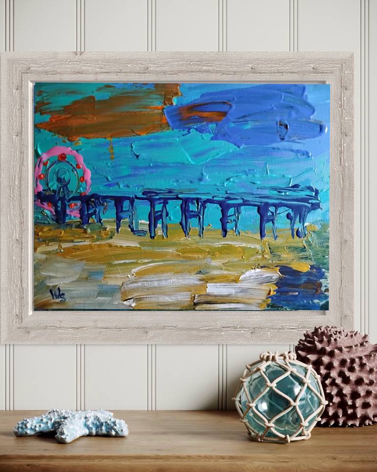 Original Abstract Expressionism Abstract Painting by Wendy Stewart Scribbled Apollo