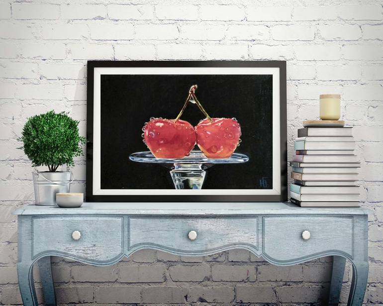 Original Photorealism Still Life Painting by Yulia Berseneva