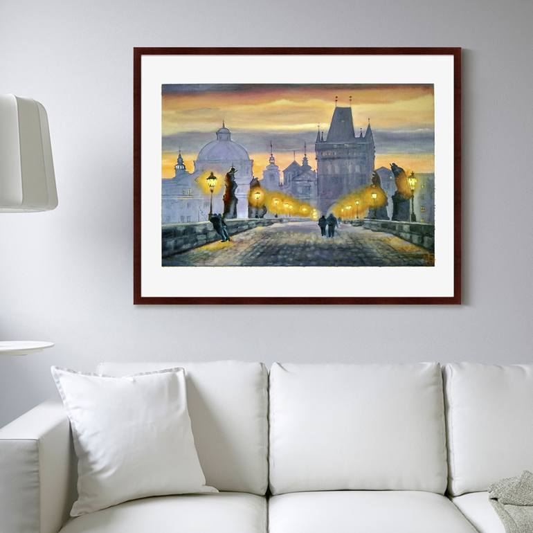 Original Cities Painting by Yulia Berseneva