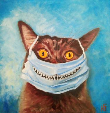 Original Fine Art Cats Paintings by Yulia Berseneva