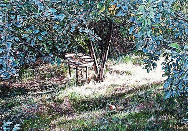 Original Impressionism Garden Paintings by Dimka Wallhack