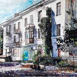 City ​​Courtyard by Dimka Wallhack