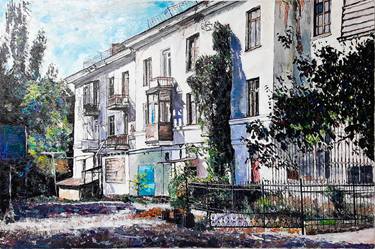 Original Expressionism Architecture Paintings by Dimka Wallhack