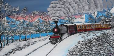 Print of Fine Art Train Paintings by Shankar Kashyap