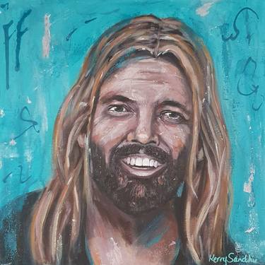 Original Expressionism Pop Culture/Celebrity Paintings by Kerry Sandhu