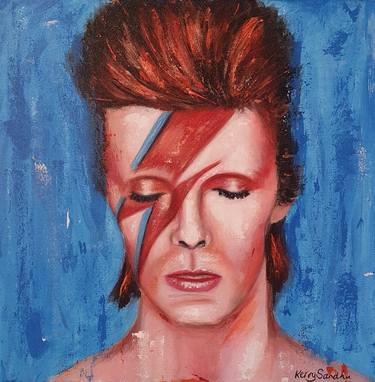 Original Expressionism Pop Culture/Celebrity Paintings by Kerry Sandhu