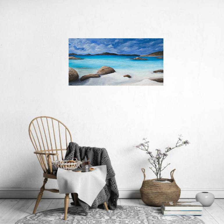 Original Realism Beach Painting by Kerry Sandhu