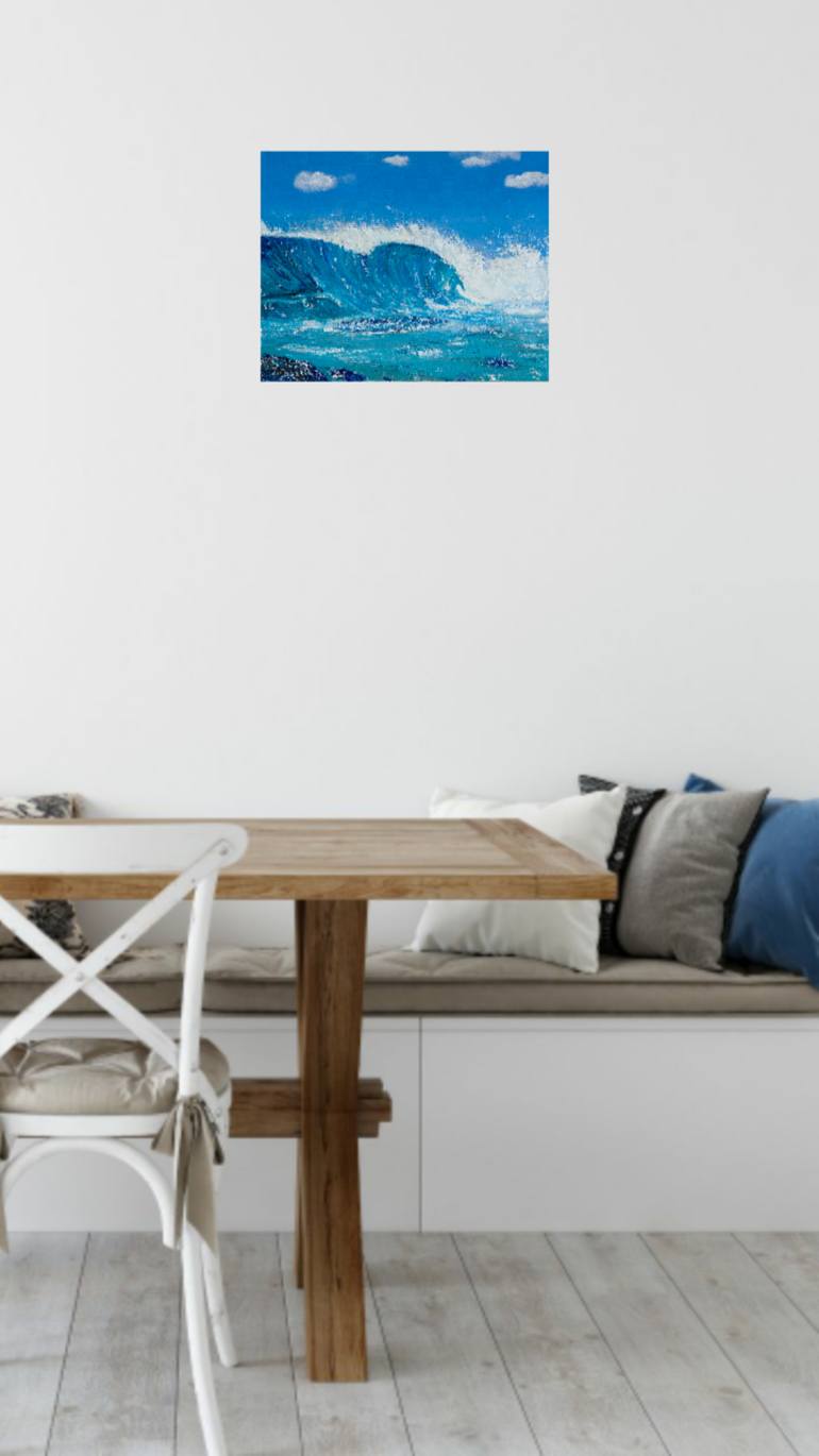 Original Impressionism Seascape Painting by Kerry Sandhu