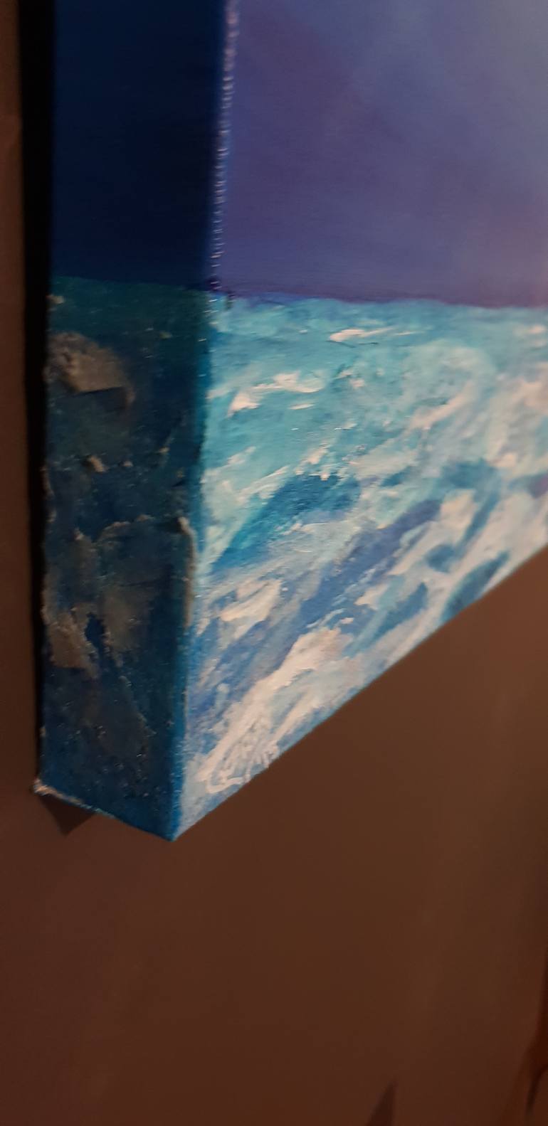 Original Impressionism Seascape Painting by Kerry Sandhu
