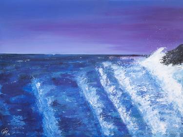 Print of Impressionism Seascape Paintings by Kerry Sandhu