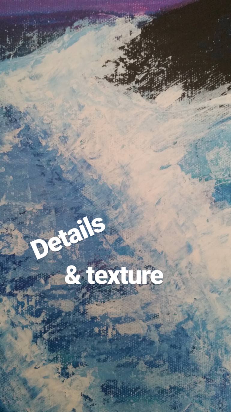 Original Impressionism Seascape Painting by Kerry Sandhu