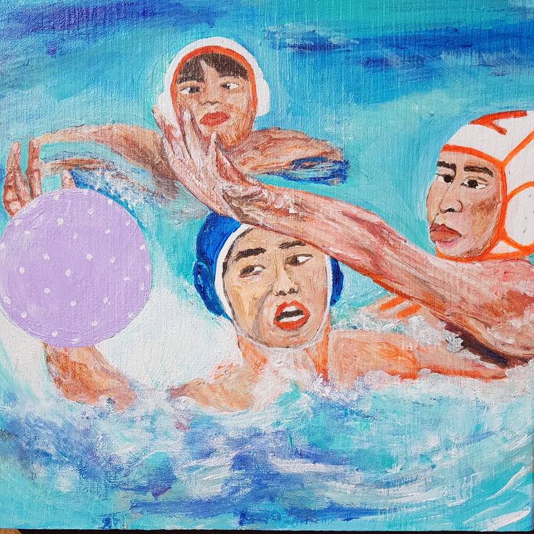 Water polo Painting by Nada Koysova | Saatchi Art