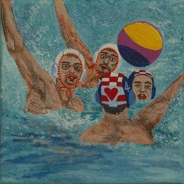 Original Expressionism Sport Paintings by Nada Koysova