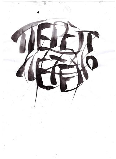 Print of Calligraphy Drawings by Carina Do