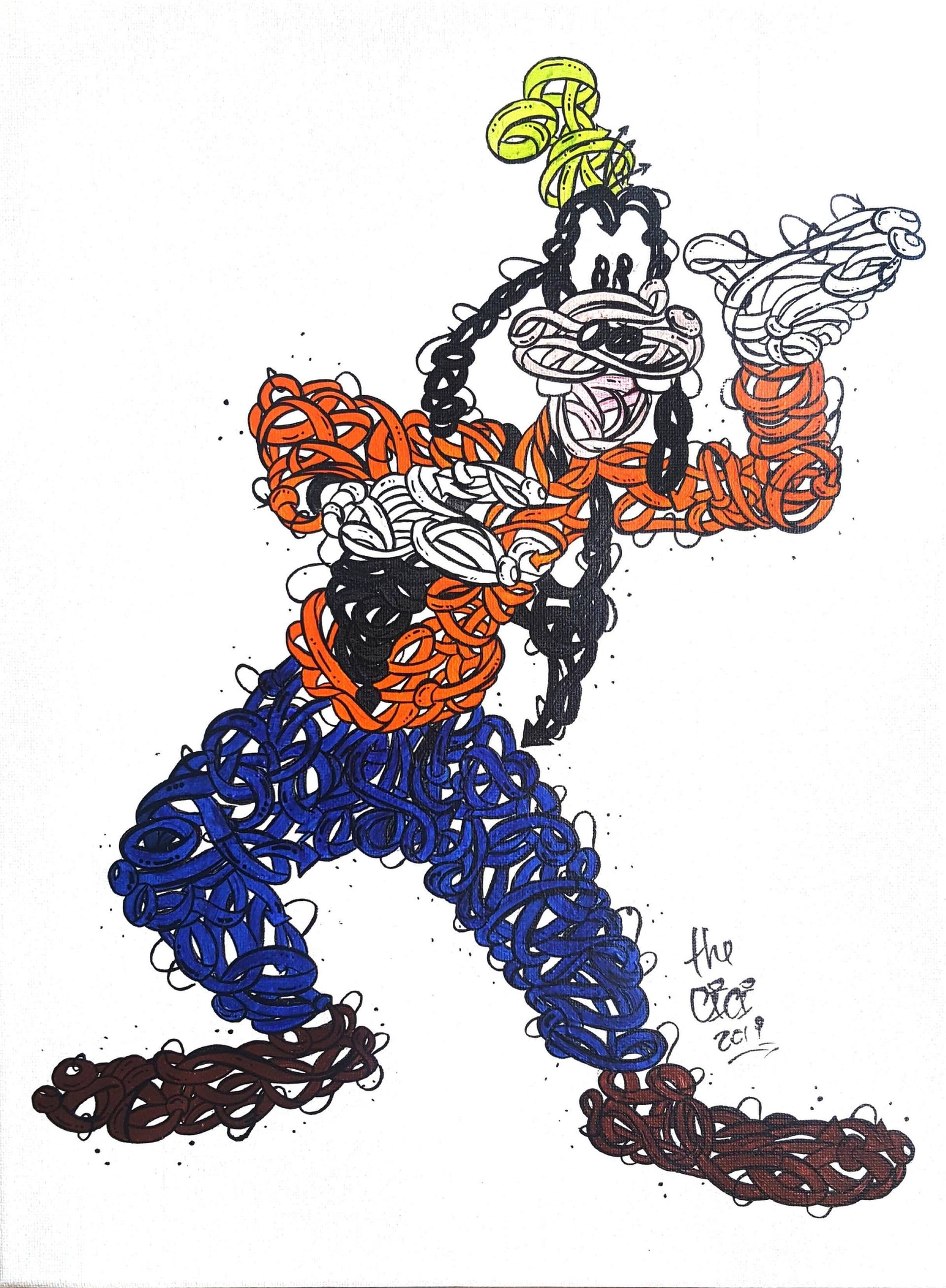 Walt Disney Goofy Cartoon Porn - The Walt Disney series - Goofy Painting by The Cici Artist | Saatchi Art