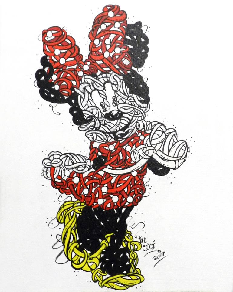 Print of Abstract Cartoon Painting by The Cici Artist