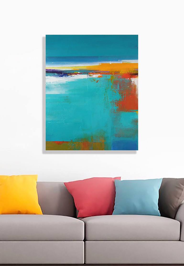 Original Abstract Landscape Painting by Susan Cordes