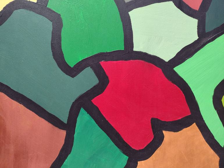 Original Contemporary Abstract Painting by Klotild Szentjoby 