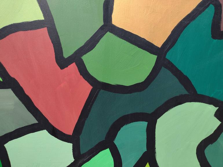 Original Contemporary Abstract Painting by Klotild Szentjoby 