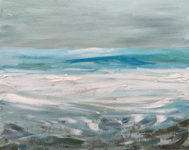 Original Expressionism Beach Paintings by Agnes Saint