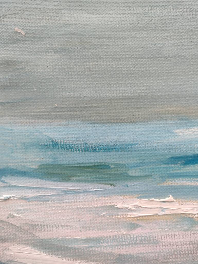 Original Expressionism Beach Painting by Agnes Saint