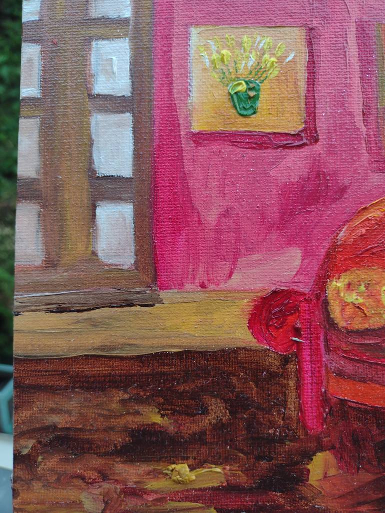 Original Art Deco Home Painting by Klotild Szentjoby 