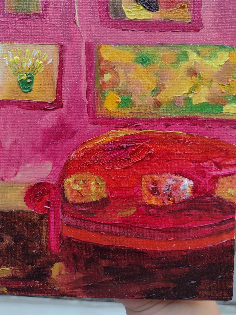 Original Art Deco Home Painting by Klotild Szentjoby 