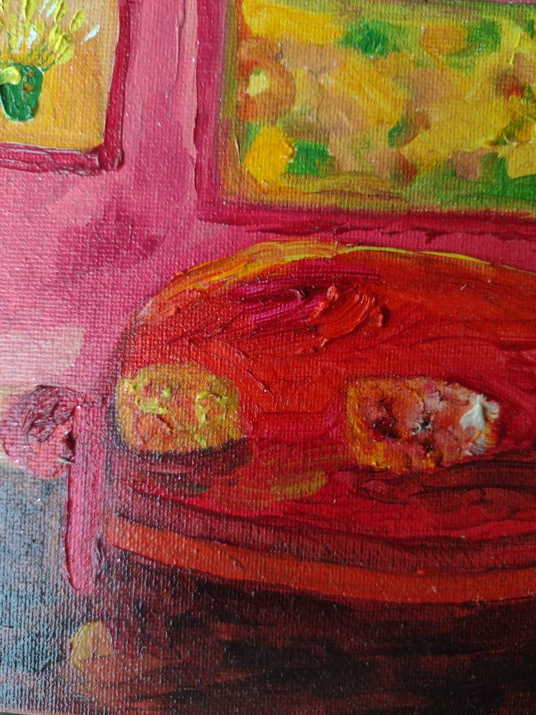 Original Art Deco Home Painting by Klotild Szentjoby 