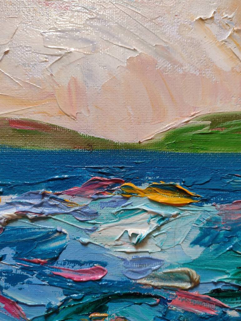 Original Beach Painting by Agnes Saint