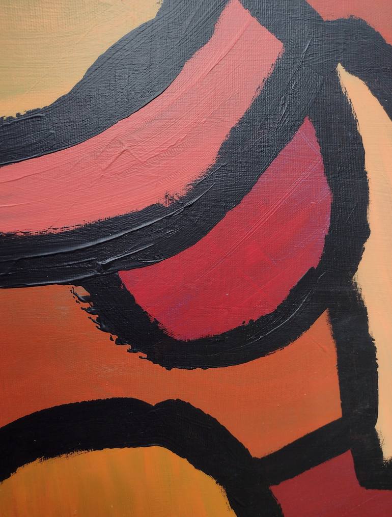 Original Contemporary Abstract Painting by Klotild Szentjoby 