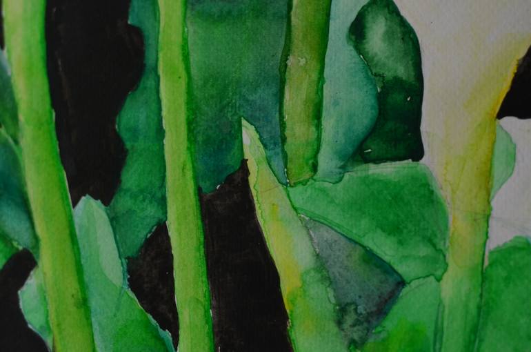 Original Expressionism Floral Painting by Klotild Szentjoby 