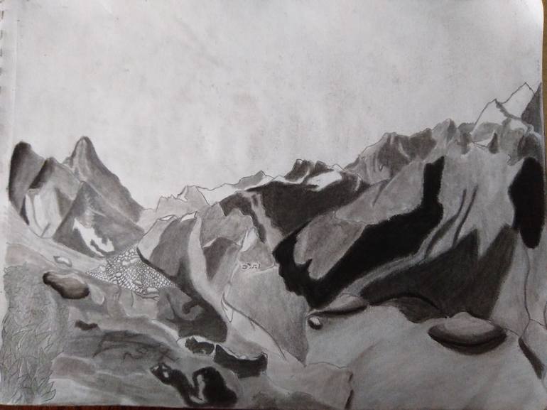 Charcoal Landscape Drawing By Joseph Crook | Saatchi Art