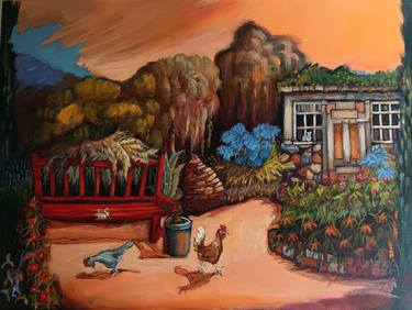 Print of Figurative Garden Paintings by Robert Wallace