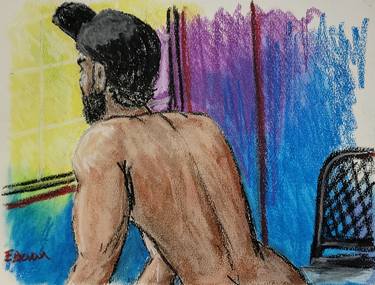 Original Figurative Men Painting by Estevan Dubrisingh