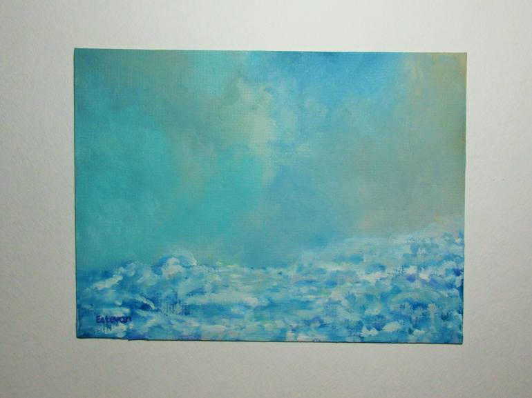 Original Impressionism Seascape Painting by Estevan Dubrisingh